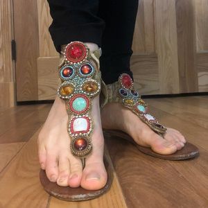 Jeweled Sandals